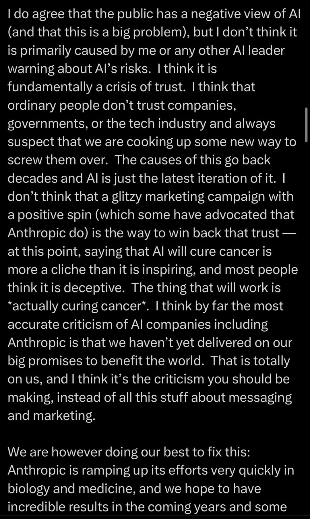 香港娛樂城：IPO 前 Anthropic CEO 达里奥 · 阿莫迪罕见发长文回应质疑，预告未来 5-10 年 AI 将治愈多数疾病